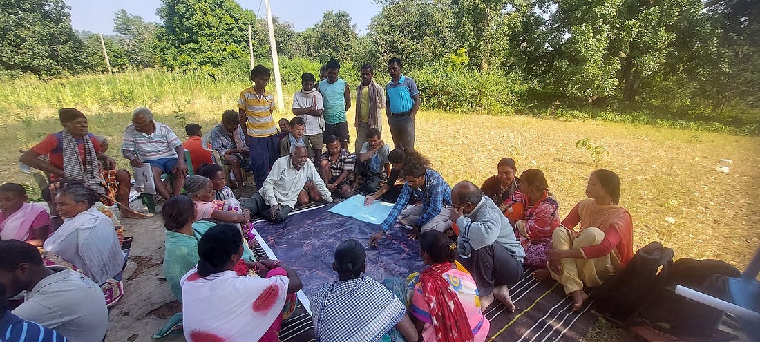 B1P5 Conducting participatory Crop water budgeting with the villagers of Dhodrobaru village